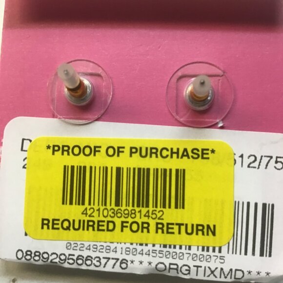 Betsey Johnson New Lavender and Mint Hearts with Messages Earrings - Picture 4 of 4